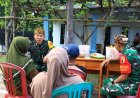 Tim Wasev Sterad TNI Jalin Keakraban Bersama Penerima Manfaat Program TMMD Probolinggo