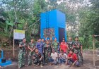 Satgas Rampungkan Tandon SPAM Program TMMD ke 128 Kodim 0820 Probolinggo